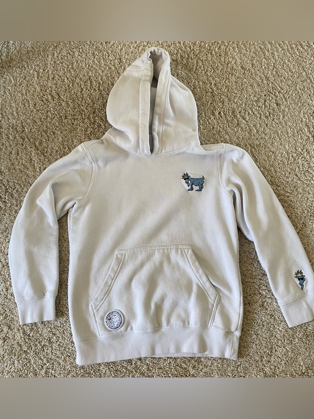 Boys Goat White Hoodie